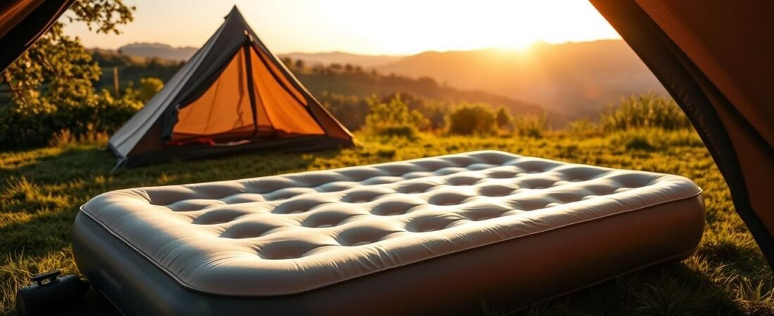 A Refreshing Sleep! Inflatable Mattress w/Pump for Tent Camping