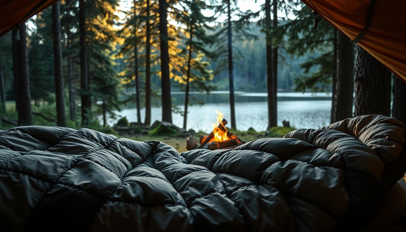 Quilt-style sleeping bag