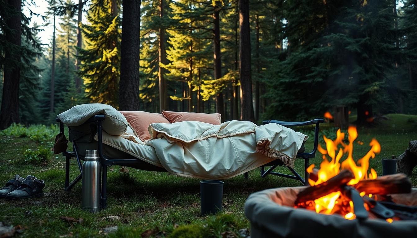 Camping Cot sleeping ideas