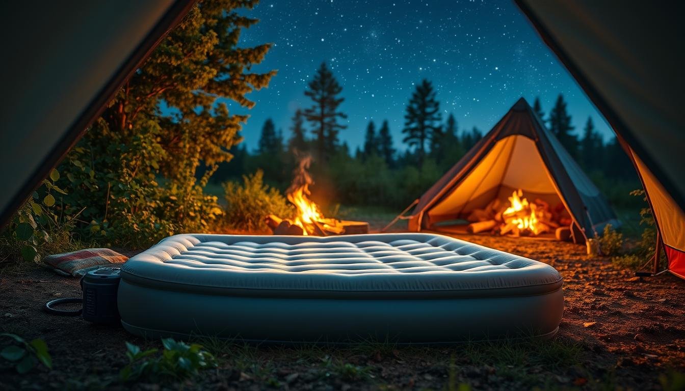 air mattress with pump