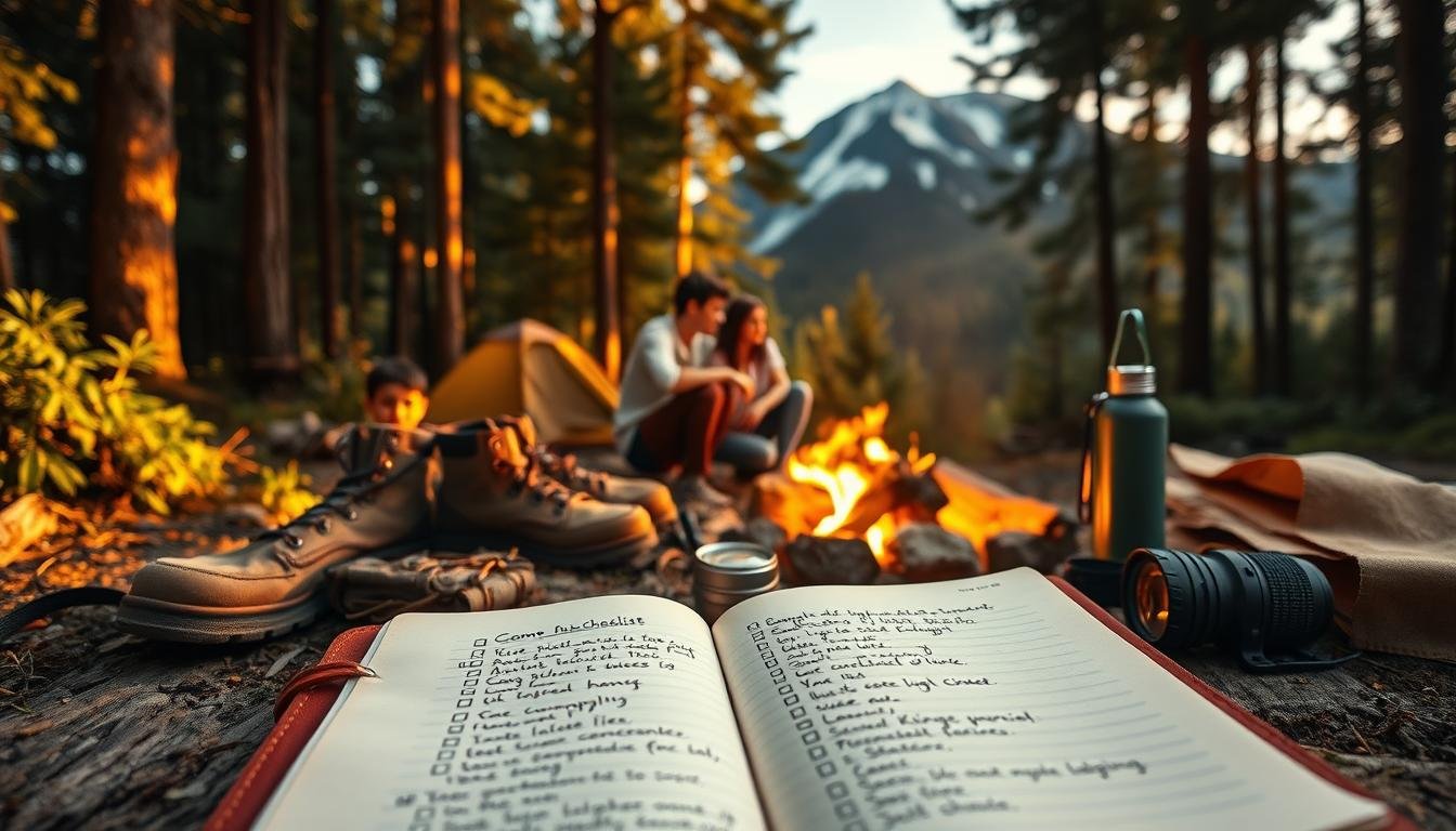 camping checklist family