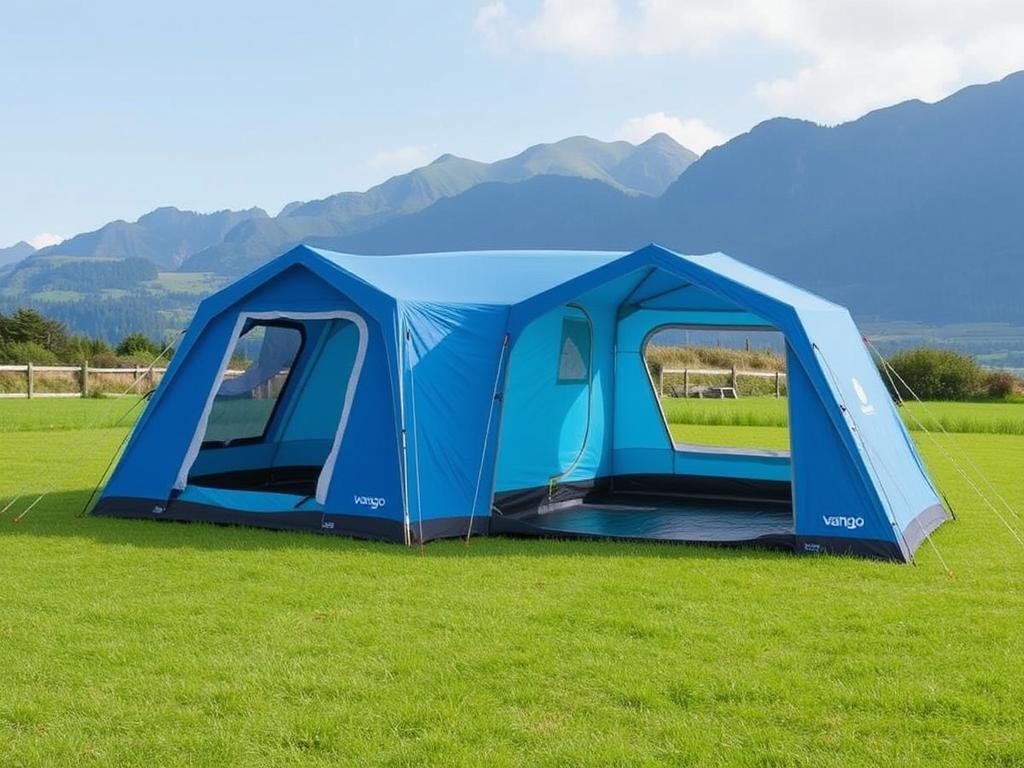 Vango Classic Instant 300 Tent set up in a grassy field