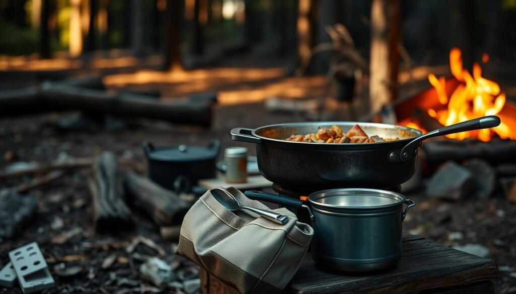 camp kit one pan skillet pot camp kit one pan skillet pot