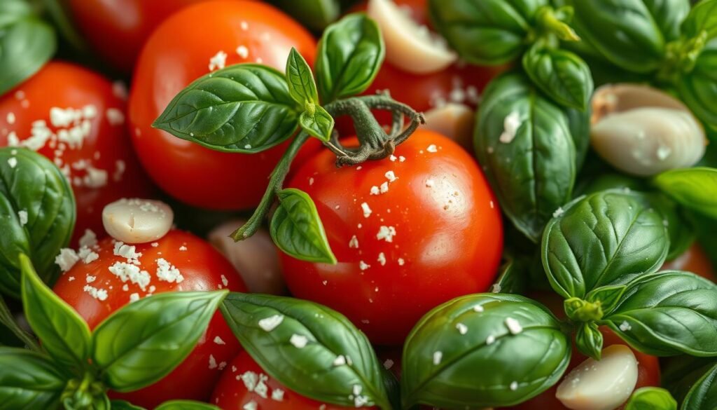 garlic tomatoes basil parmesan garlic tomatoes basil parmesan