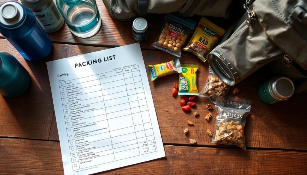 packing list