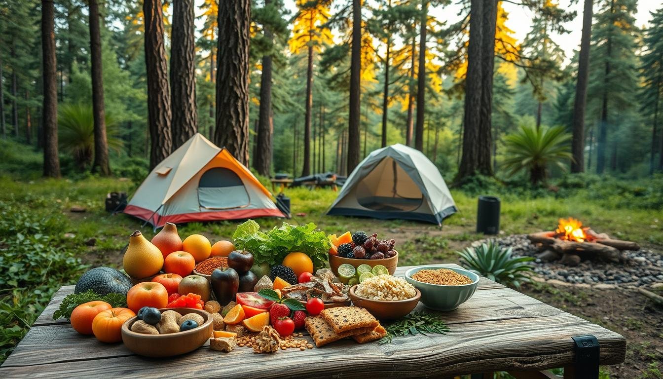 vegan camping food