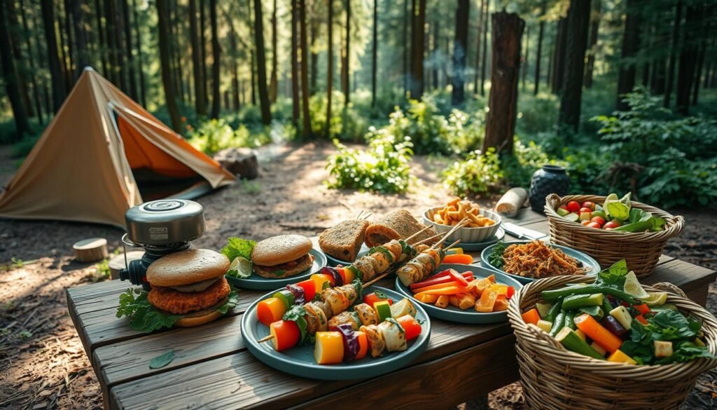 vegan camping meals