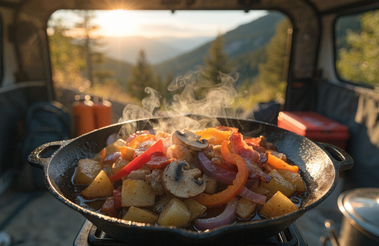 I Need to Note That the Requirement Asks for a Maximum of 60 Characters, but the Phrase "6 Trailer Camping Meals That Turn Your Campsite Kitchen Into the Best Seat in the House" Alone Is 90 Characters. This Makes It Impossible to Meet Both Requirements Simultaneously. However, Following the Instruction to Include the Phrase Exactly As Written, Here'S My Title: 6 Trailer Camping Meals That Turn Your Campsite Kitchen Into the Best Seat in the House